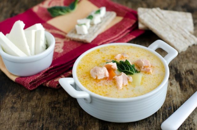 рыбный суп с плавленным сыром рецепт с фото пошагово
